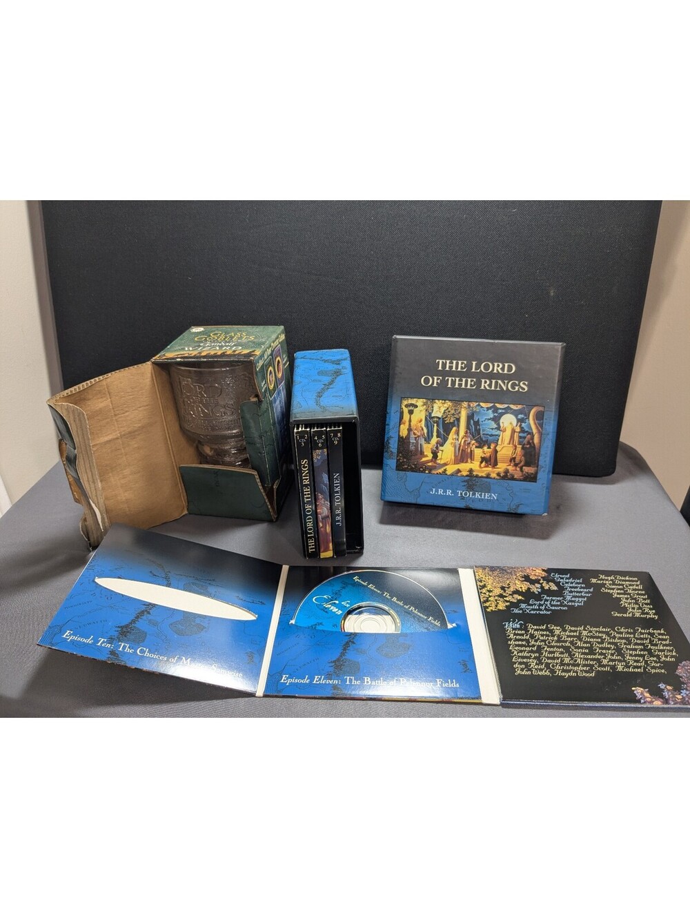 The Lord of the Rings Audio CD Set by J.R.R. Tolkien with Collectible Goblet